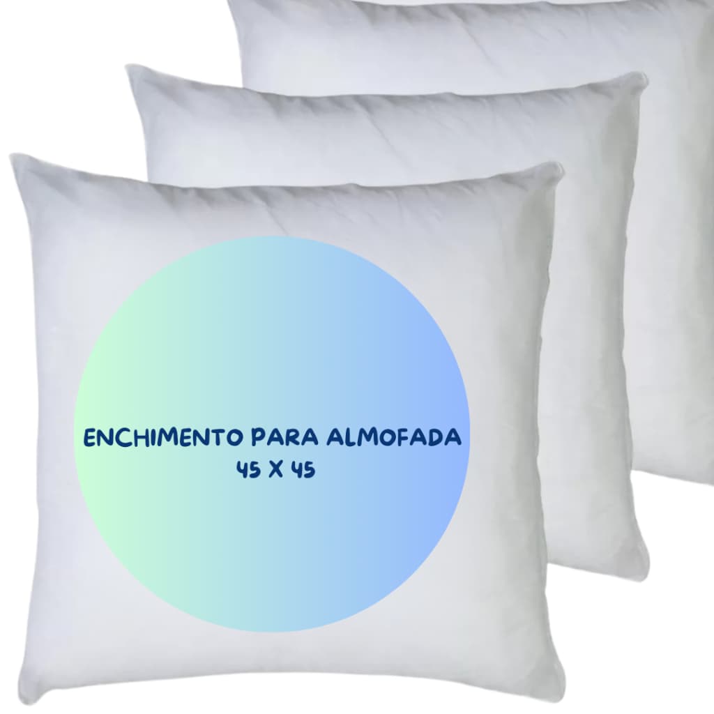 Enchimento Para Almofada TNT Refil Infinitelinestore 45x45 Espuma - Sem sujeira fácil uso