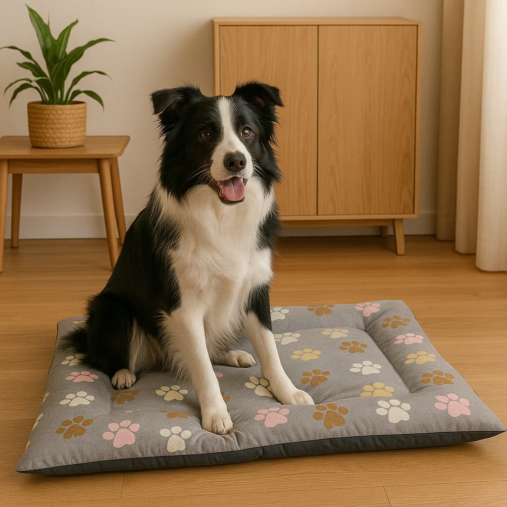 Colchonete Pet p/ Cães e Gatos c/ Zíper Fundo Impermeável Cachorro, Gato Colchão Pet Várias Cores - Pratikza
