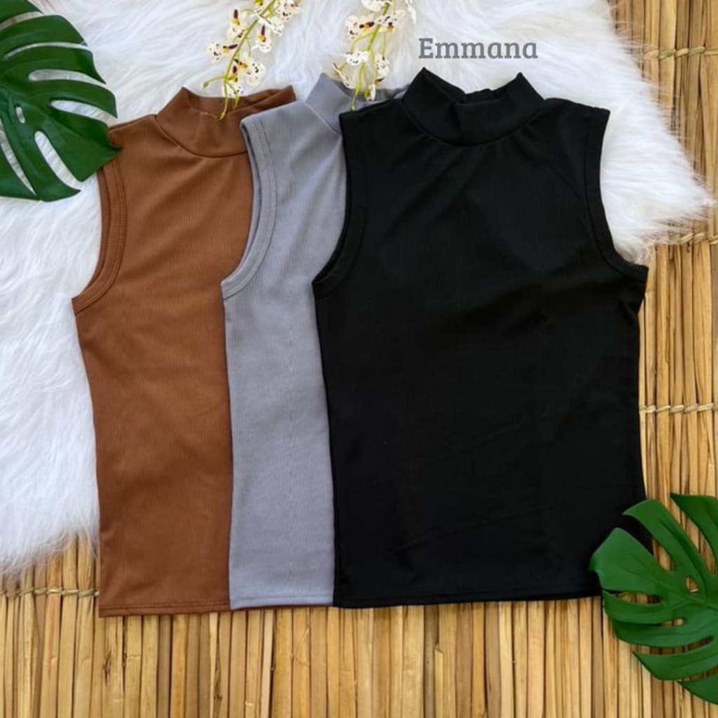 Kit 3 Regata Canelada Feminina Gola Alta Blusa Inverno Casual