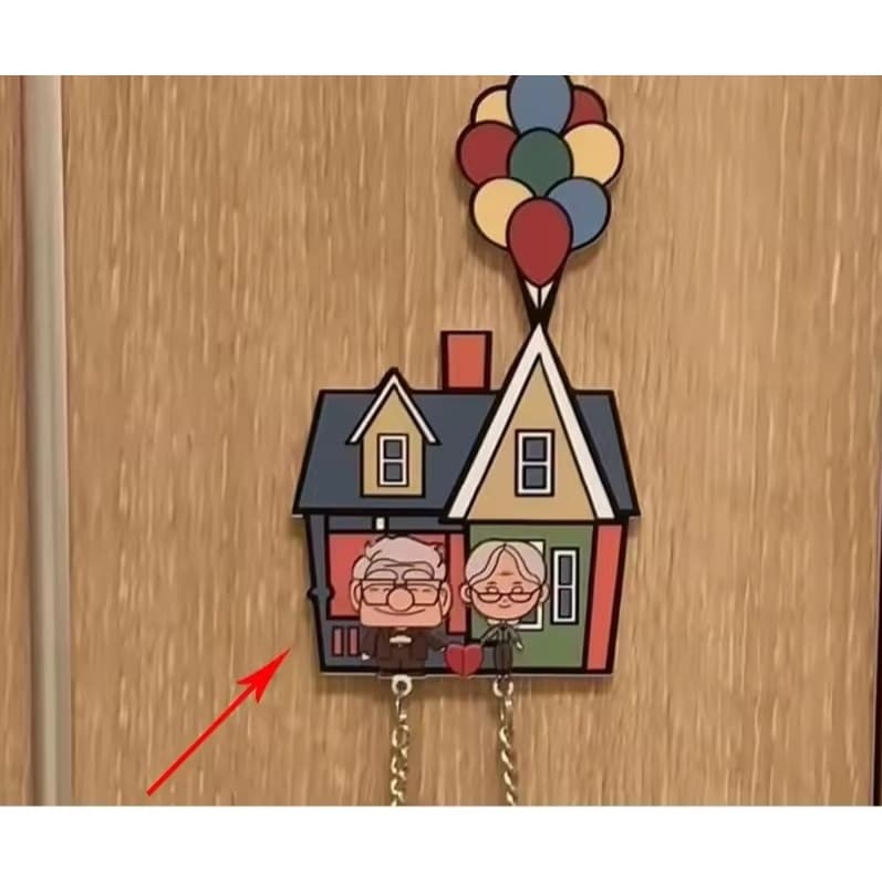 Porta Chaveiro 3D Casa Colorido Up Altas Aventuras Decoração, Apartamento, Casal, Dia dos namorados
