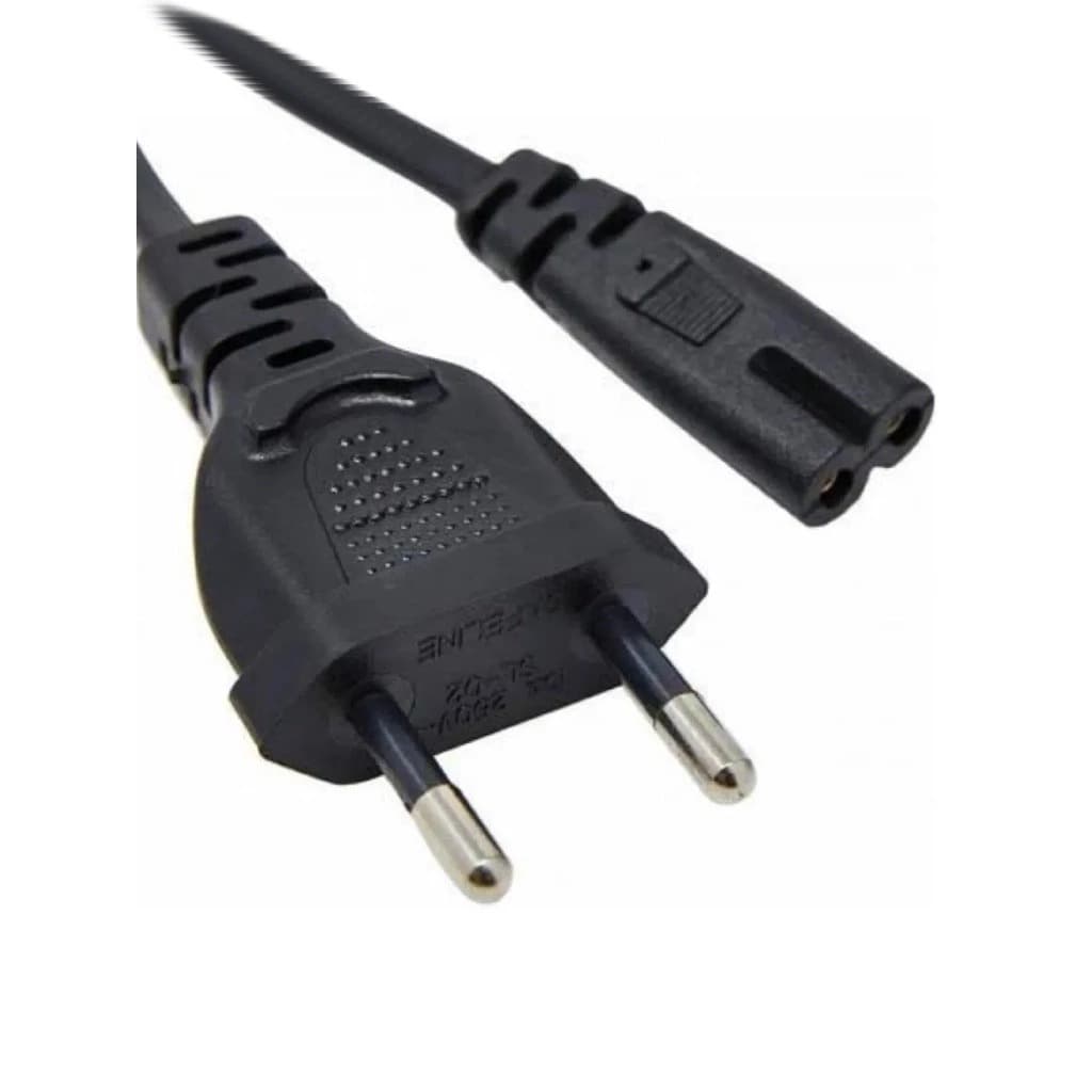 Cabo De Força Energia Bipolar Tipo 8 para Video Gamer PS3 TV Radio Impressora 2 Pinos 10A