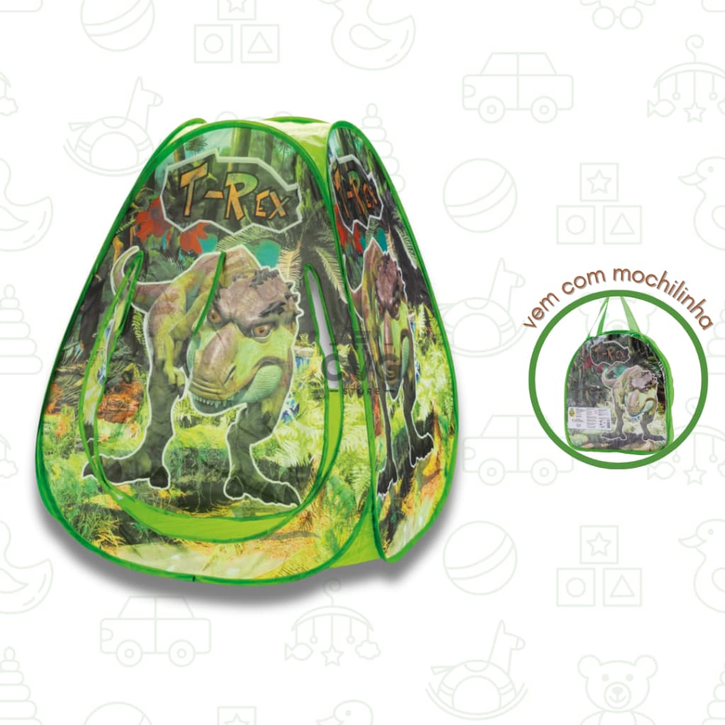 Barraca Infantil Dobrável Toca Tenda Cabana Tema Dinossauro SambaToys