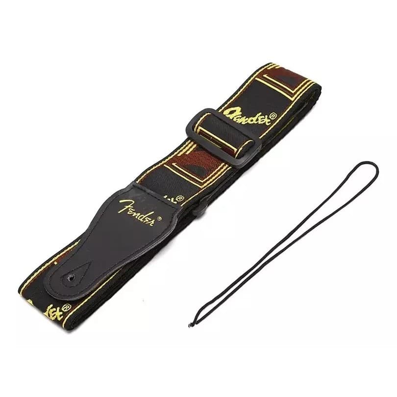 Alça para Guitarra, Violão, Baixo Correia Bordada Strap Ajustável Estilo Fender