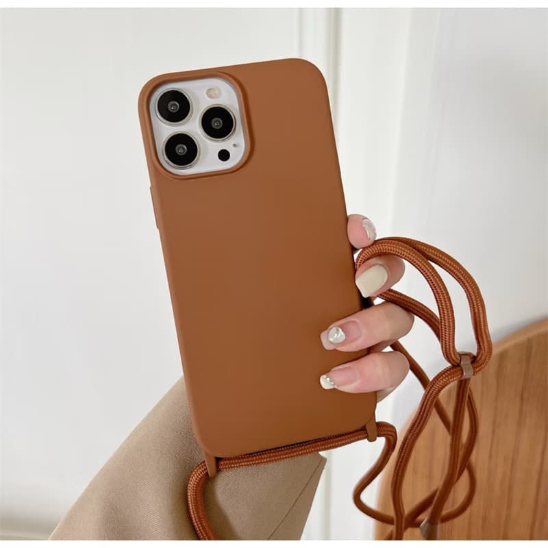 Capa Capinha com Alça Integrada Case para iPhone 11 12 13 14 15 16 Alcinha de Mão Proteção Celular