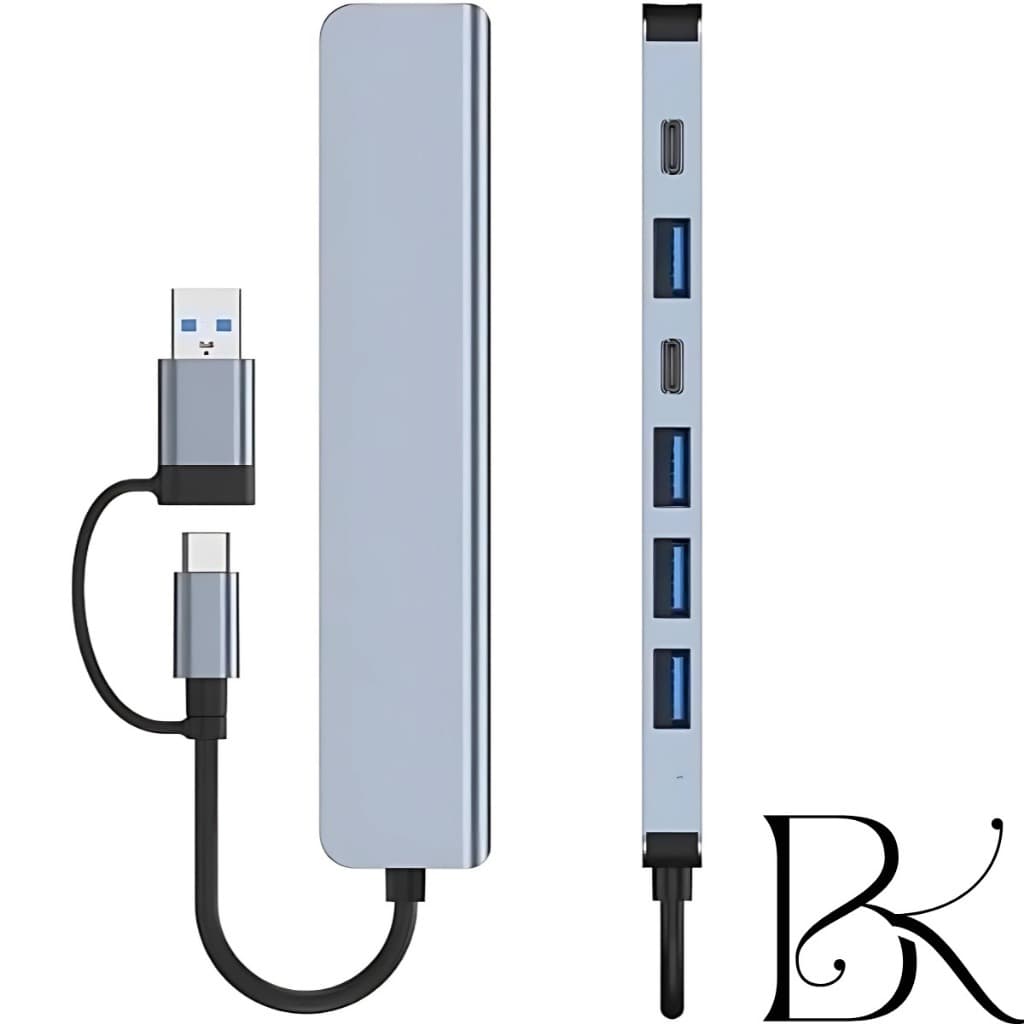 Hub Adaptador USB Tipo C 4 Portas Alumínio PC Notebook Mac Extensor de Portas + Pronta Entrega Brasil