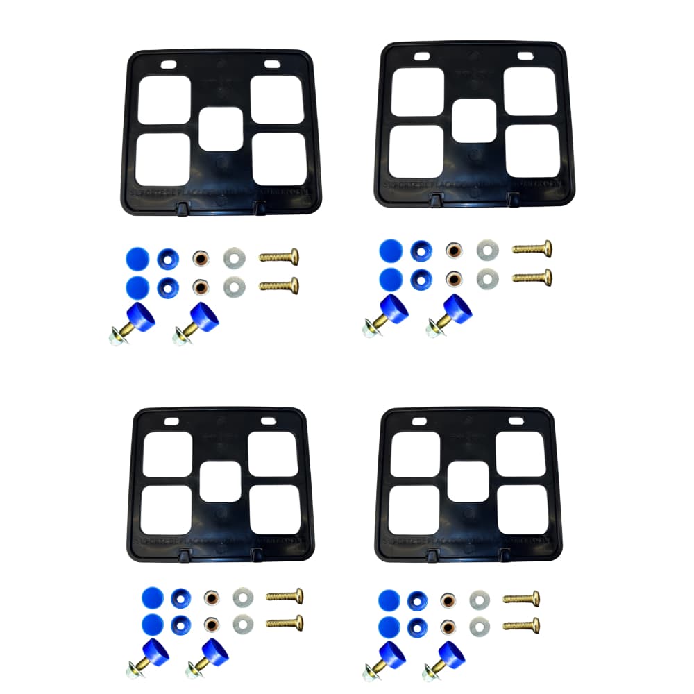 kit 4 Suporte placa mercosul p moto + kit para instalação lacre antifurto!!