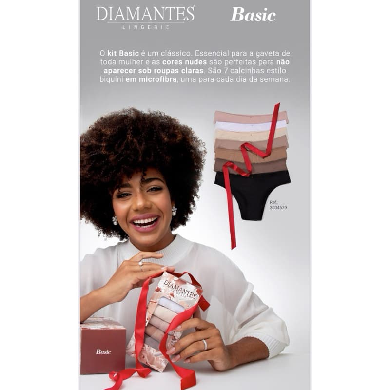 Kit 7 Calcinhas Fio Diamantes Promoção