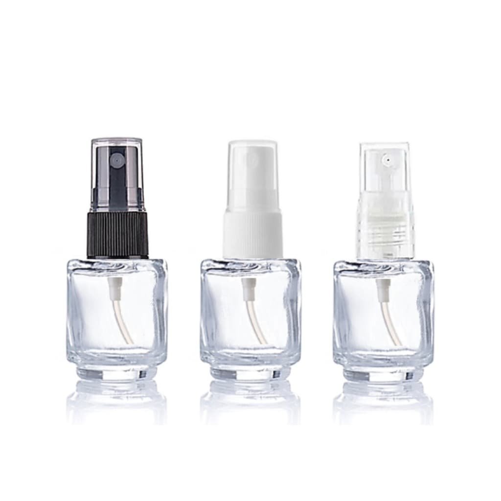 100 Frasco de Vidro 5ml com Spray | Refil Portátil Perfume Aromatizador