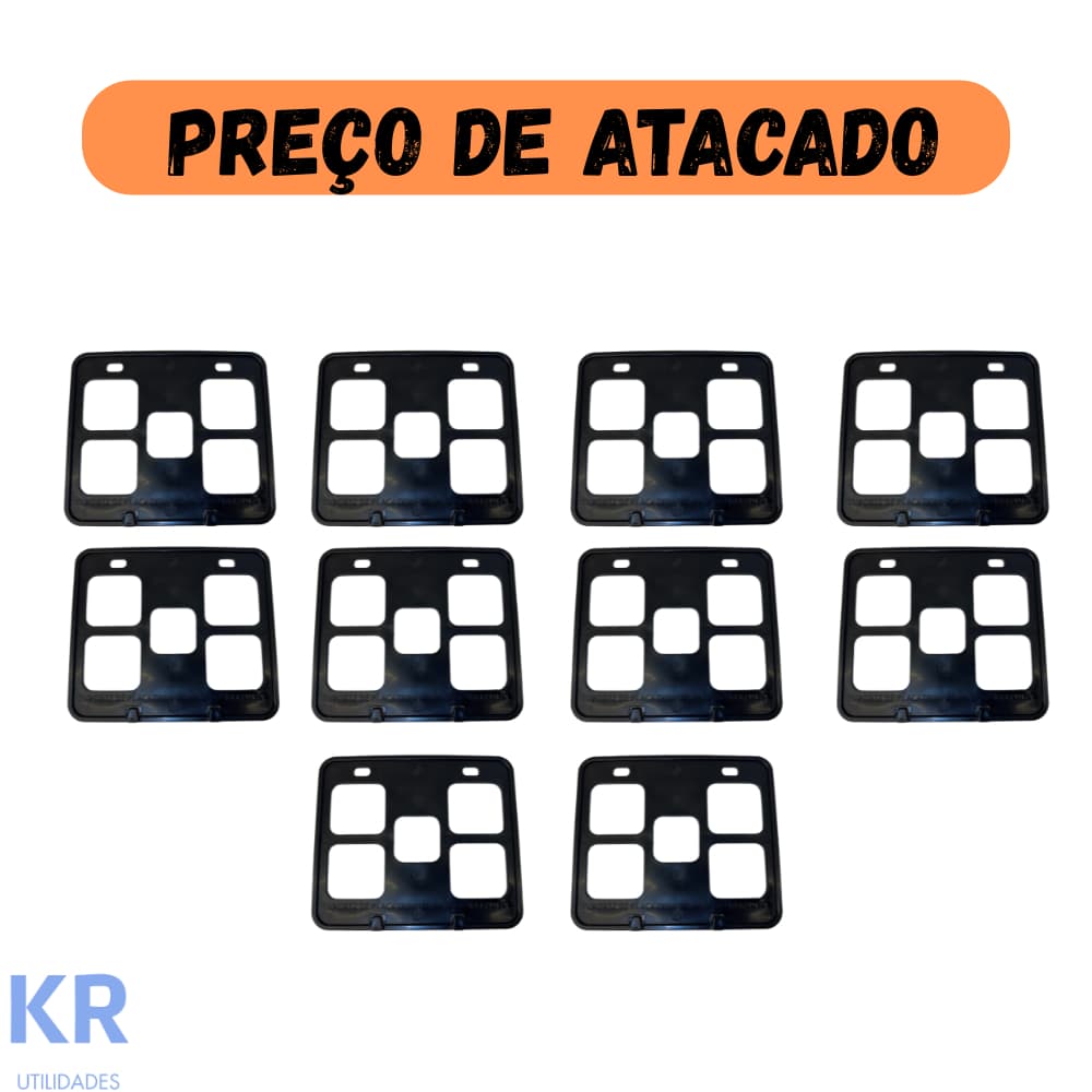 kit 10 suporte moldura placa moto padrão mercosul contran cg titan fan pcx cb xre nmax