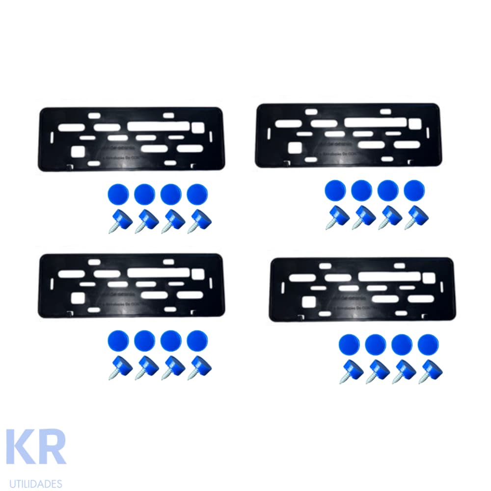 kit para 2 carros Suporte placa mercosul para carro + kit instalação e lacre antifurto!!