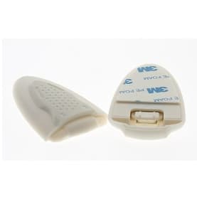 Trava De Canto Gavetas Com Botão Deslizante 2 Travas 8 x 1,5 x 4 cm Para Bebê e Crianças Ibimboo