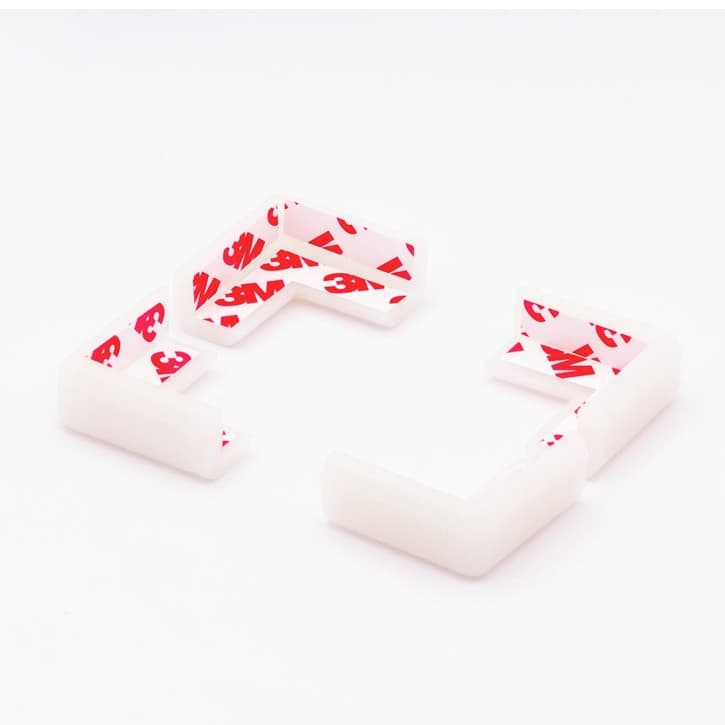 Protetor De Quina Em Silicone 4 Unidades Para Mesa Armário Prateleira Bebê e Criança 1,5 cm Ibimboo