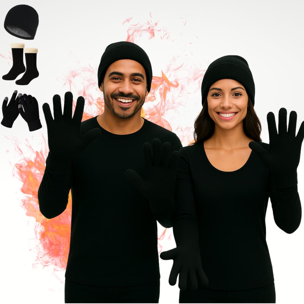 Kit de Frio Completo com Blusa, Calça, Luvas, Touca e Meias – Inverno 2025
