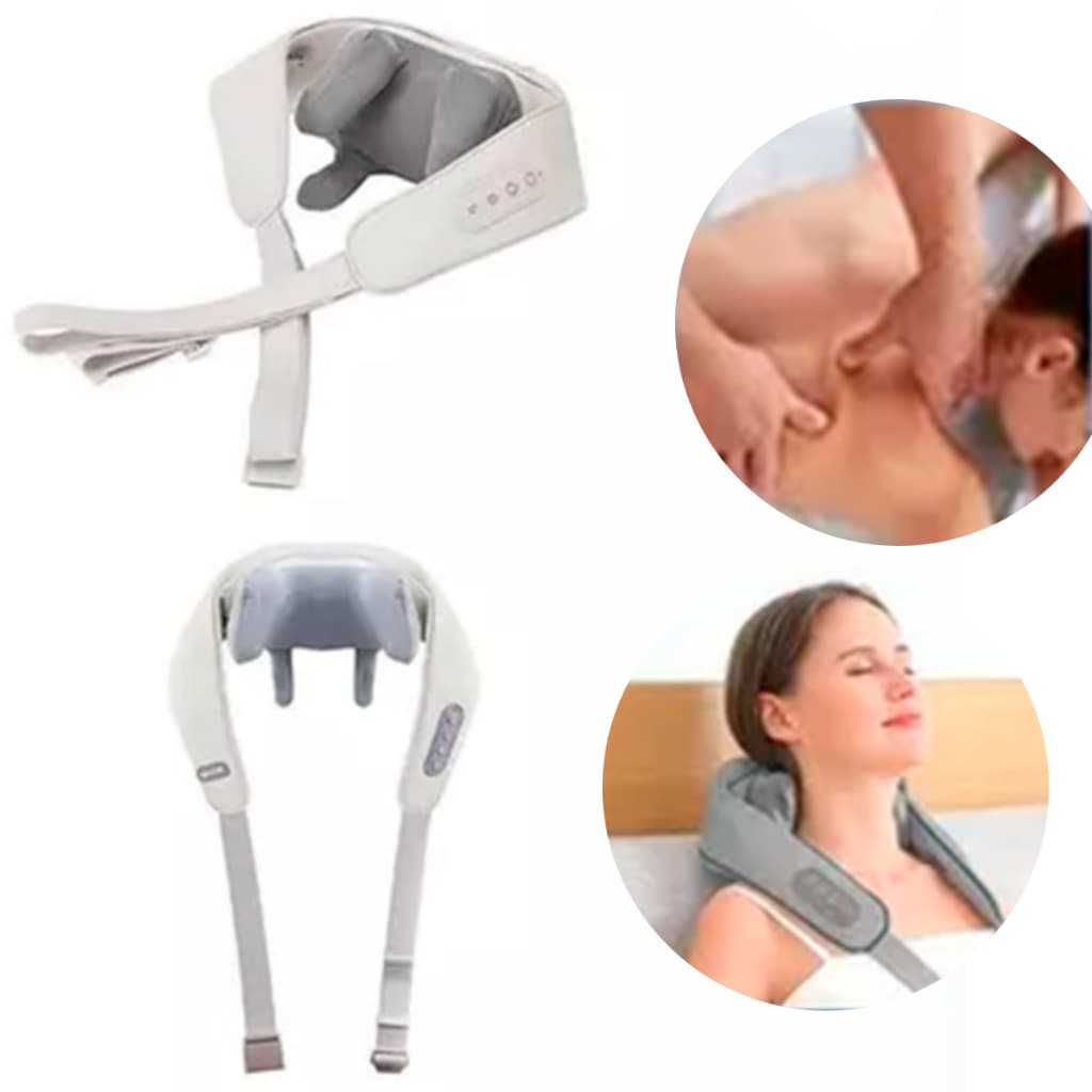 Colete Massageador Costas Ombros Pernas Lombar e Pescoço Portátil BBG
