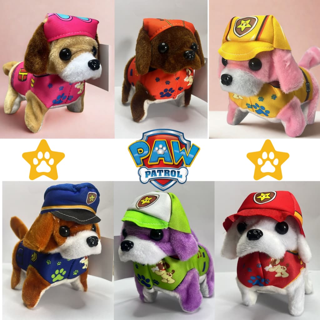 Cãozinho de Pelúcia Interativo Patrulha Canina Que Late – Brinquedo Infantil Fofo