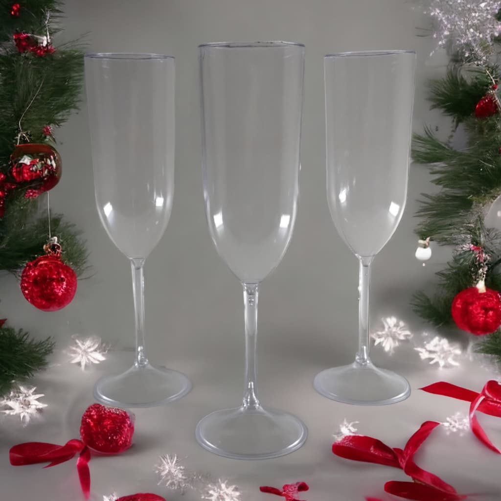 10 Taça Cristal Acrílico 190 ML Eventos Festa Casamento