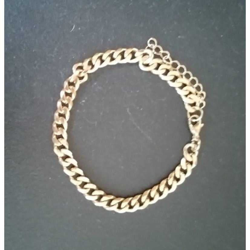 CORRENTE PULSEIRA MASCULINA FOLHEADO