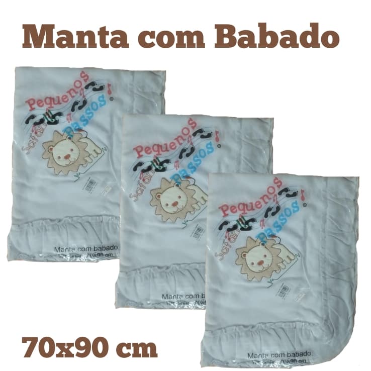 Manta com Babado - Pequenos Passos - Safari