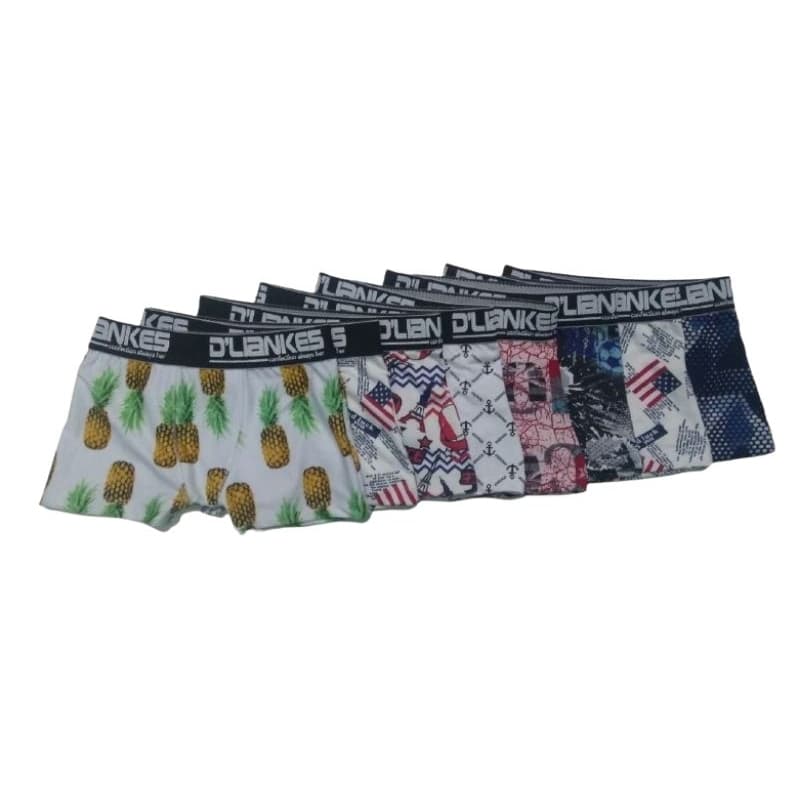 Kit 5 Cueca boxer box infantil estampada