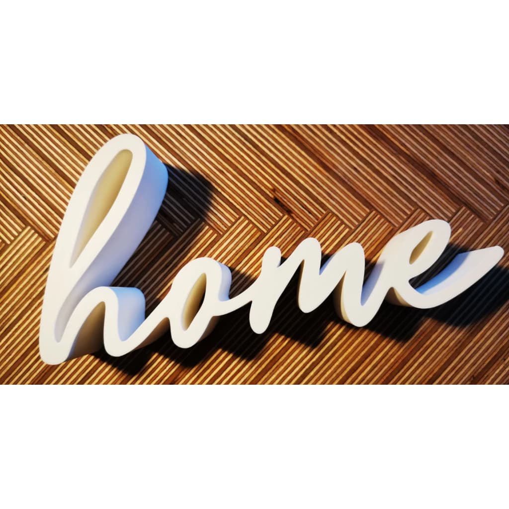 Home Cursivo Decoração de Sala e Móveis Adorno Decorativo palavra pra bancada