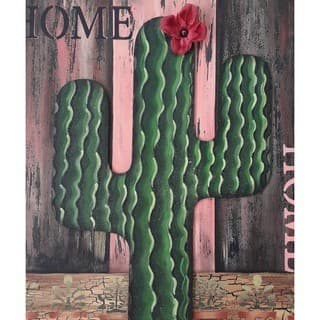 Placa de porta de cactus, placa decorativa cactus, placa de porta