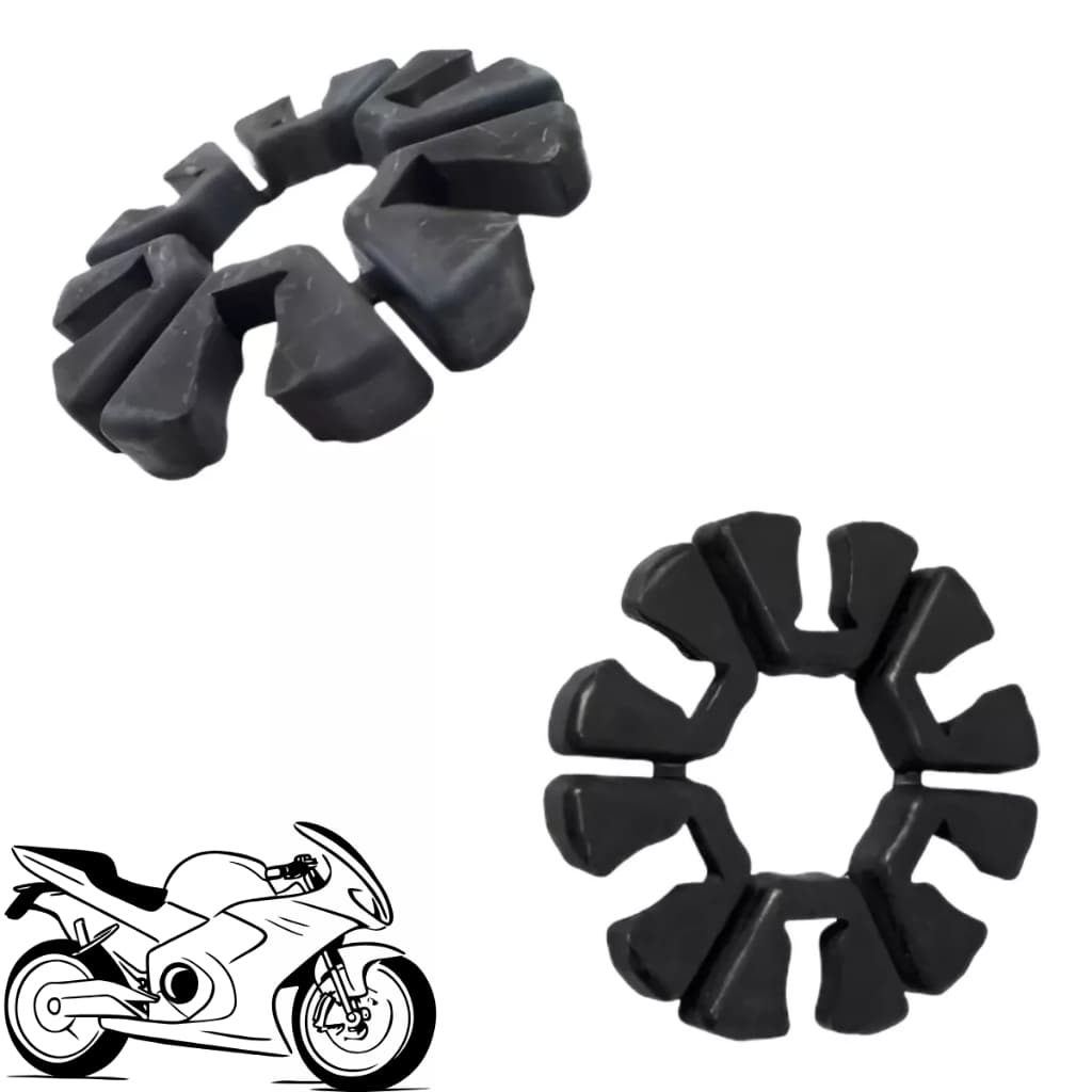 Coxim Borracha Coroa Ninja 250 08-12  Ninja 300 13-18