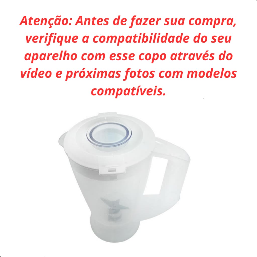 Copo Para Liquidificador Walita liqfaz liqart liqmais confort Ri2008 Ri2034 Ri2035