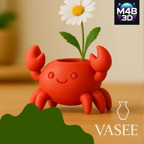Vaso de Caranguejo Fofinho - Impressão 3D
