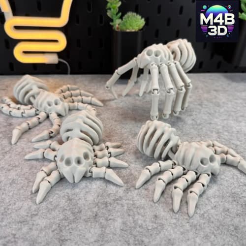 Aranha Esqueleto Articulada - Impressão 3D