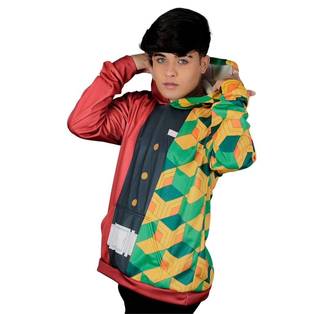 Moletom Unisex Giyu Tomioka Kimetsu no Yaiba Casaco Blusa Frio Outono Inverno Series Desenhos Animes