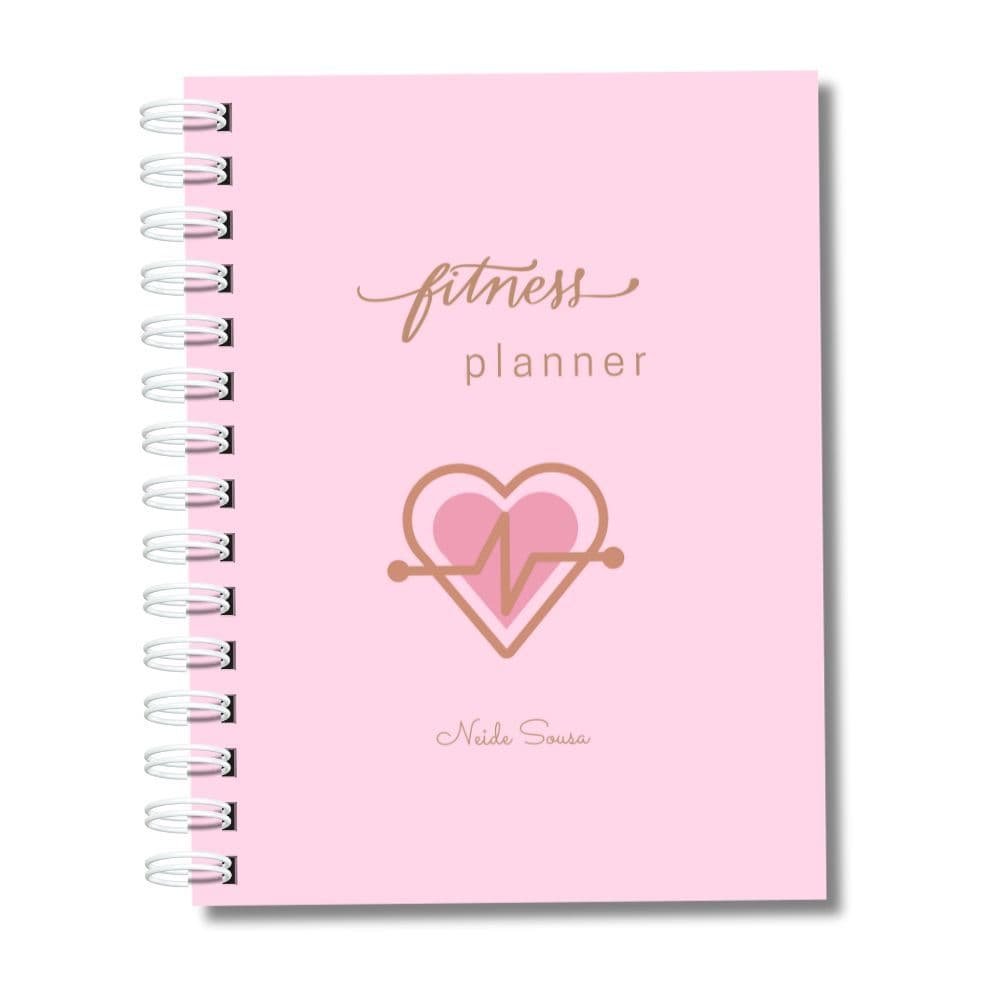 Planner Caderno Agenda Fitness Feminino Controle Saúde Planejamento Dieta Treinos Presentes