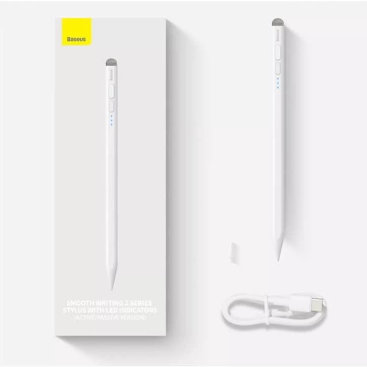 Caneta P/ iPad E Universal 2 Em 1 C/ Palm Rejection Baseus