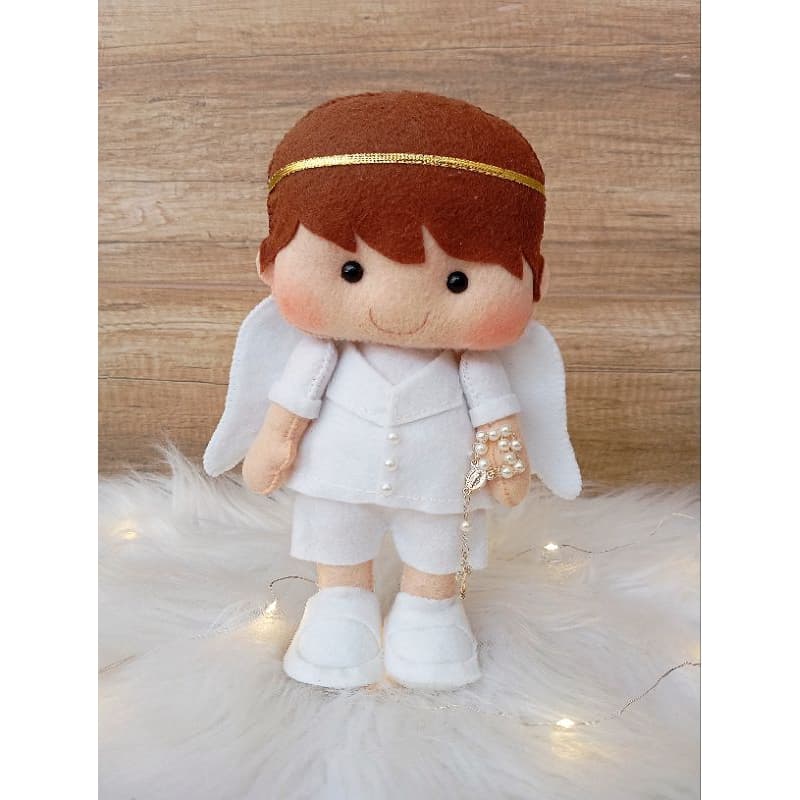 Boneco Anjinho Feltro 20cm