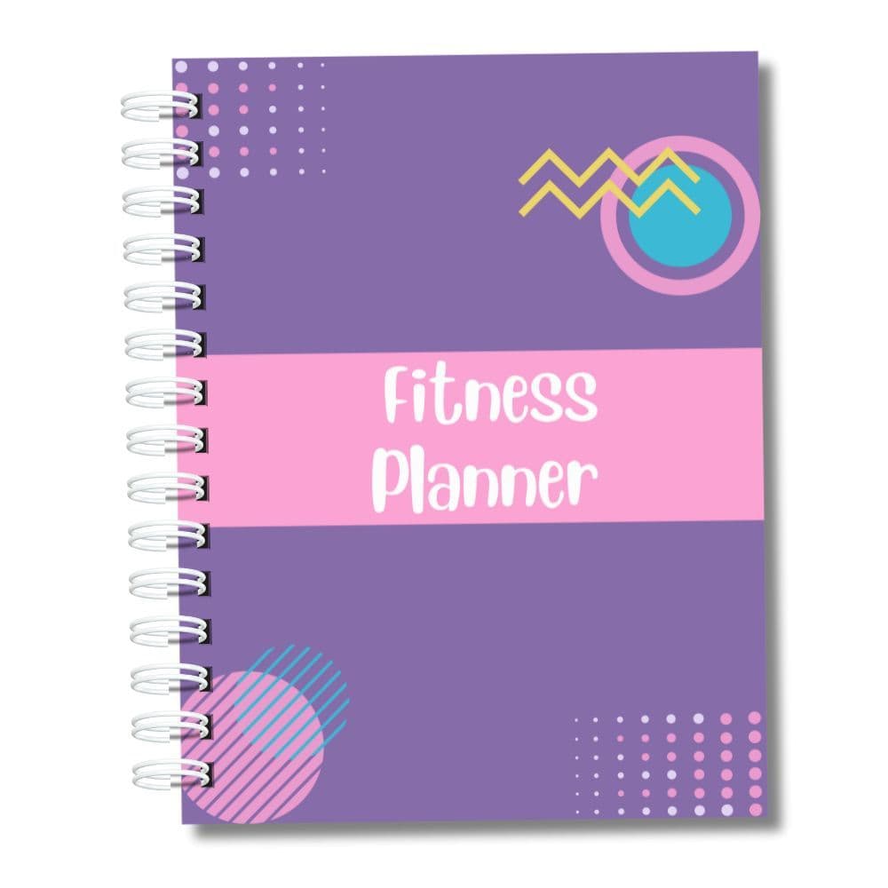 Planner Fitness para Mulheres Feminino Atividades Física Controle Alimentar Saúde Presentes