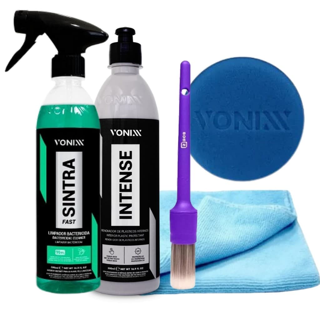 Kit Intense Vonixx + Sintra Fast 500ml Vonixx para plásticos Internos