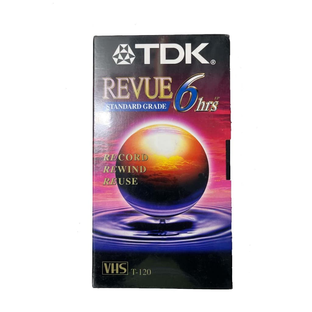 Tdk Fita Vhs Video Cassete Revue T-120