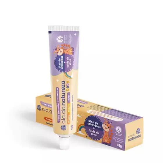 5 Pomadas P/ Assadura Cia Da Natureza Óleo De Amêndoas 45g