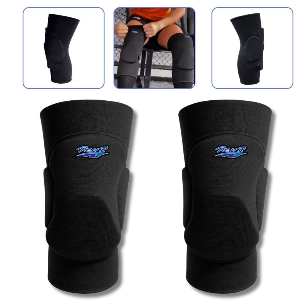 Joelheira Goleiro Futsal Handebol Basquete Rehr Evolution Pro 9mm Alta Proteção Joelho Unissex