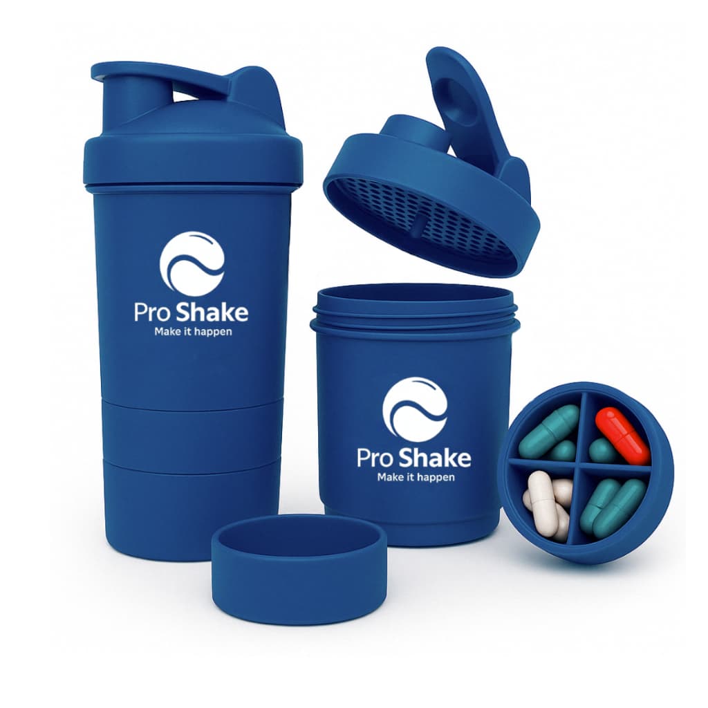 Coqueteleira Shaker Whey Academia Suplemento Creatina Comprimidos Easy Shake 3 Doses