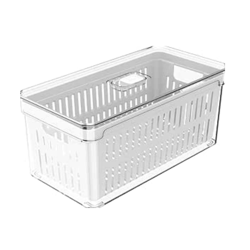 Organizador De Geladeira Com Cesto Clear Fresh 5L 30x15x13cm - Ou