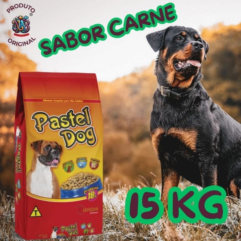 Ração para Cachorros Sabor Carne 15 kg para Cães Adultos 15kg Envio Imediato