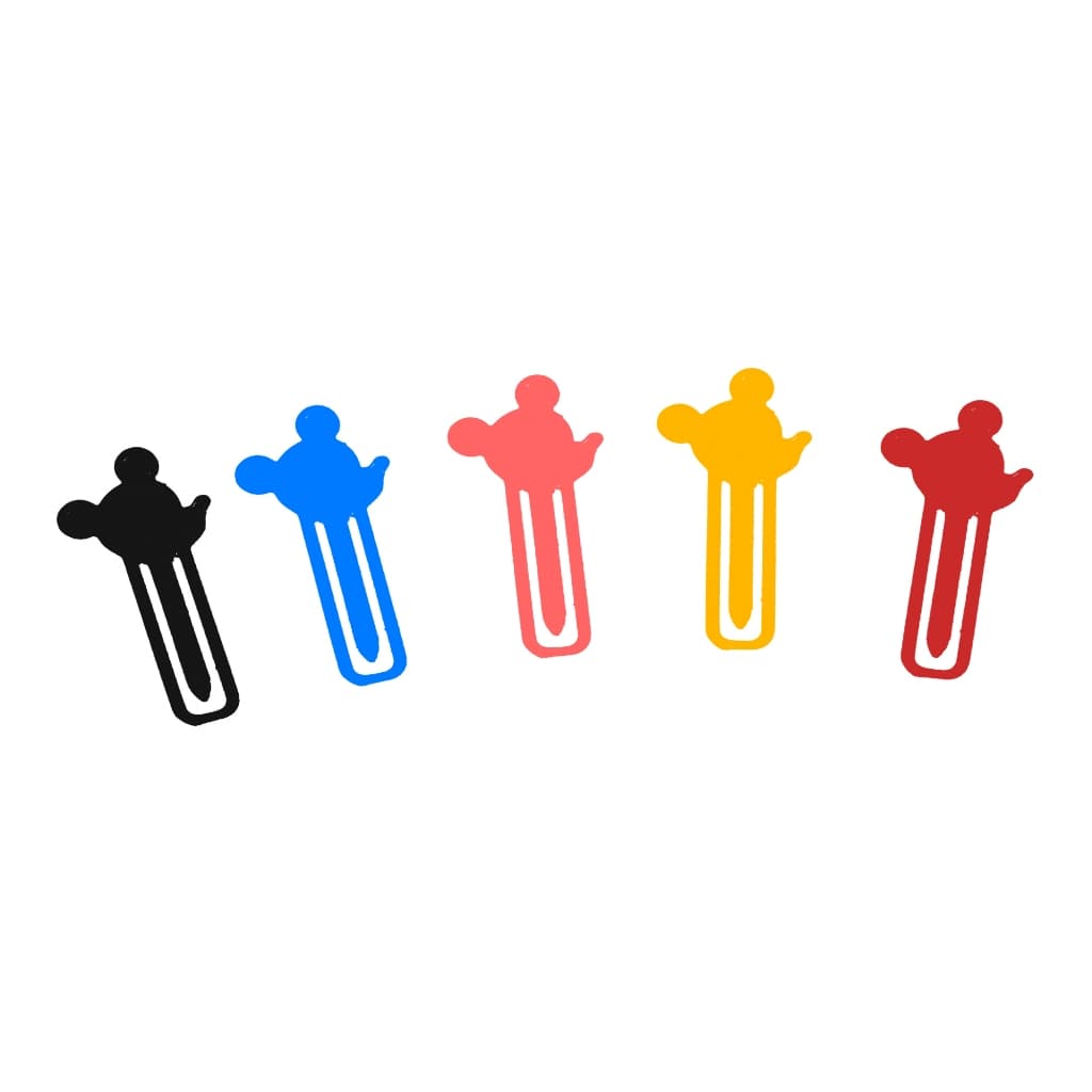 Kit com 10 Marcadores de Página Mickey Mouse Disney – Coloridos, Divertidos e Cheios de Magia