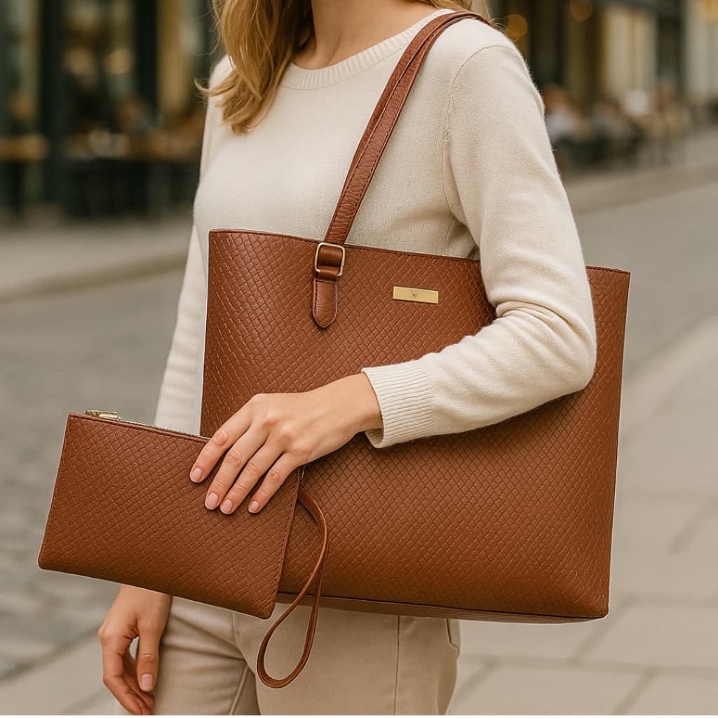Bolsa willibags sacola grande com nécessaire feminina