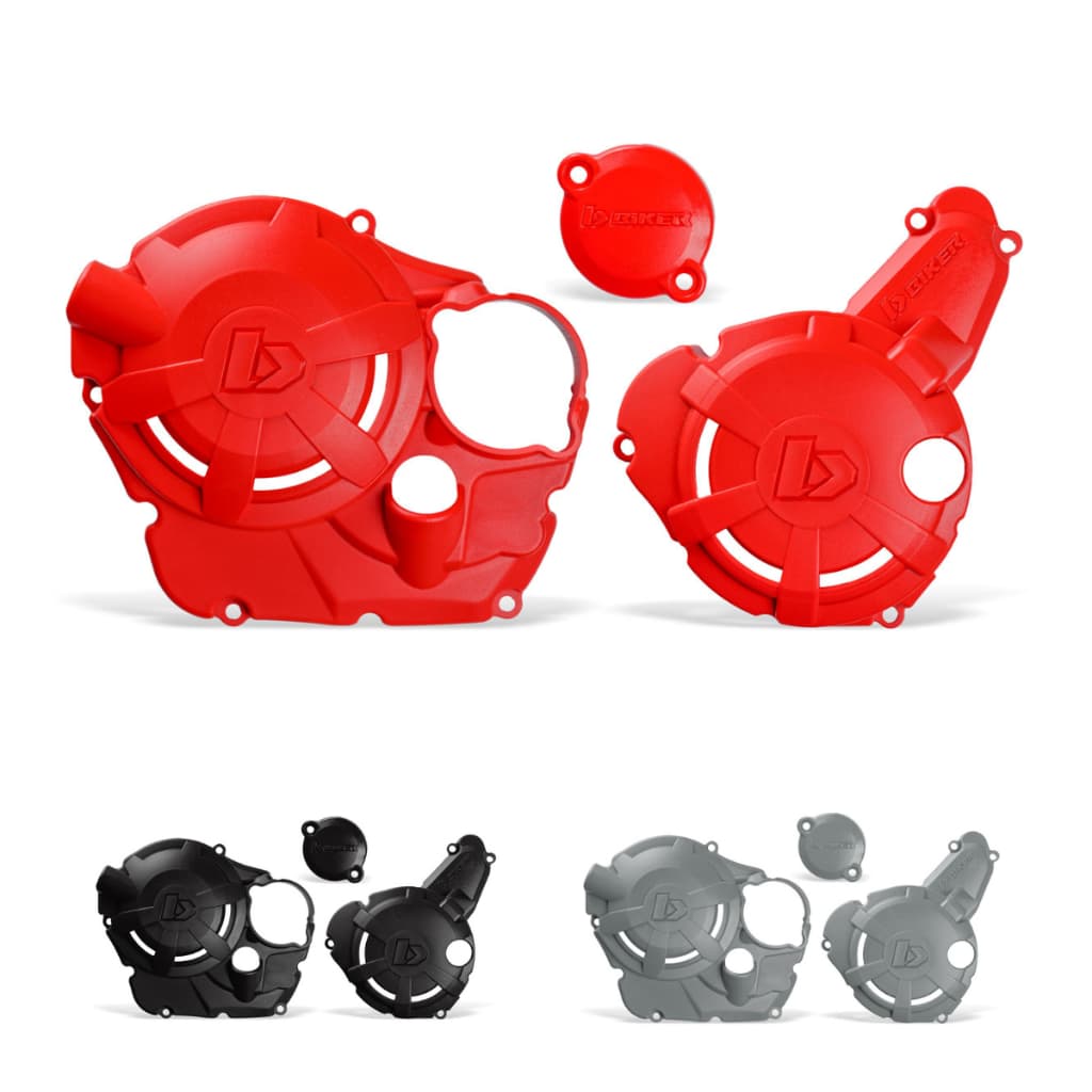 Protetor De Tampas Laterais Do Motor Honda Crf 250f Biker Xtreme 3 Peças