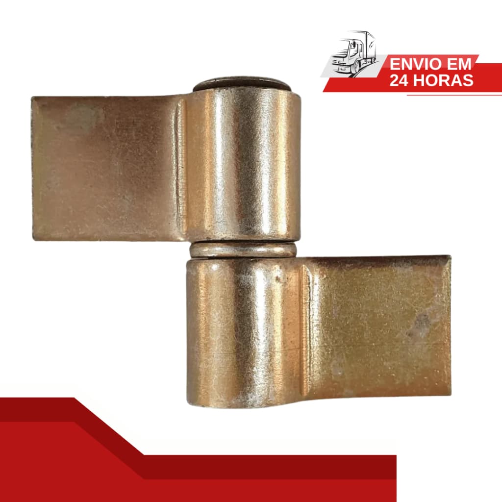 Kit 10 Unidades Dobradiça Gonzo Número 1 Com Aba  3/4''