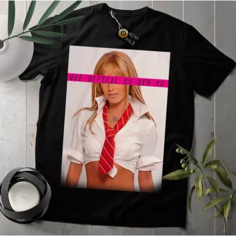 ULTIMA UNIDADE Camiseta RBD Mia Colucci ''que dificil és ser yo'' - M, fabricada exclusivamente para os shows do brasil
