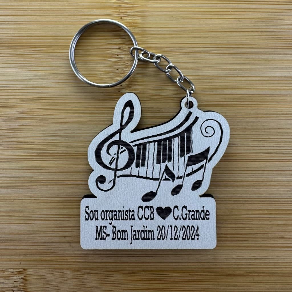 Kit Chaveiros MDF - Lembrancinha Musical Igreja Cristã