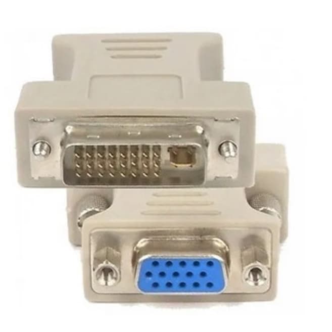 Kit Adaptador Dvi 24+5 Pinos Macho Para Vga 15 Pinos