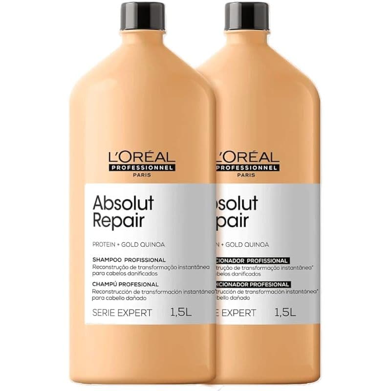 Shampoo e Condicionador 1500ml Loreal Absolut Repair - Reconstrução Capilar