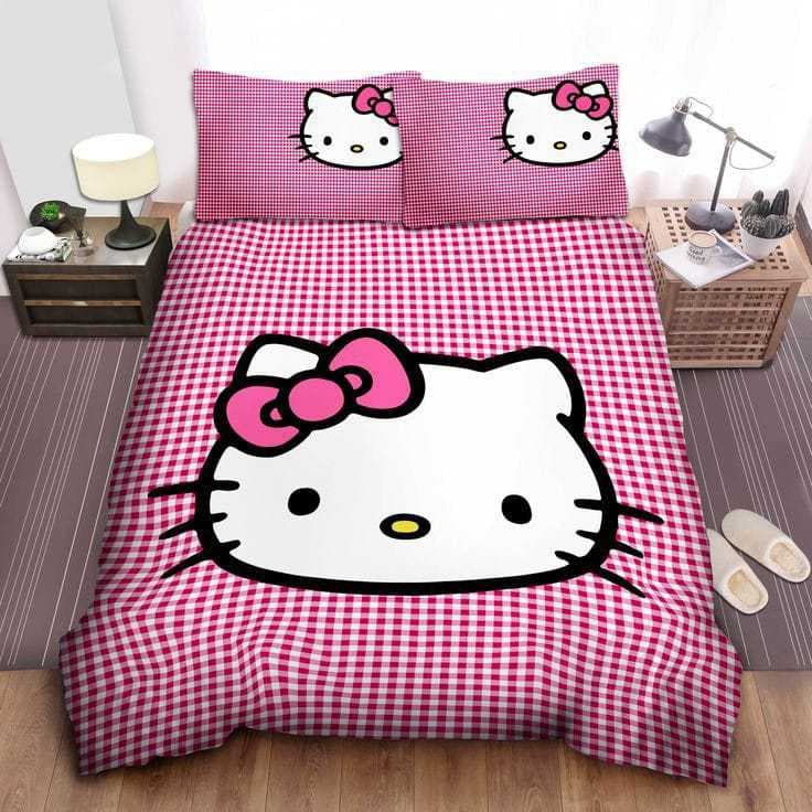 Kit Edredom Hello Kitty - Edredom Hello Kitty pink